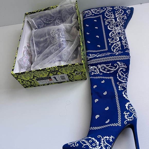 Cape Robbin Spring Blue Heels - Picture 5 of 6